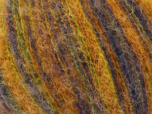 Contenido de fibra 36% Poliamida, 31% Lana merino extrafina, 30% BebÃ© Alpaca, 3% Elastan, Purple, Orange, Brand Ice Yarns, Green Shades, fnt2-78700 