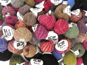 Caress Baby Alpaca Color Yarns In this list; you see most recent 50 mixed lots. <br> To see all <a href=&/mixed_lots/o/4#list&>CLICK HERE</a> (Old ones have much better deals)<hr> Composition 36% Polyamide, 31% Laine mérinos Extrafine, 30% Baby Alpaga, 3% Élasthanne, Brand Ice Yarns, fnt2-78753