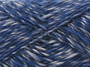 Fiber Content 70% Acrylic, 15% Alpaca, 15% Wool, Light Grey, Brand Ice Yarns, Blue, fnt2-78762