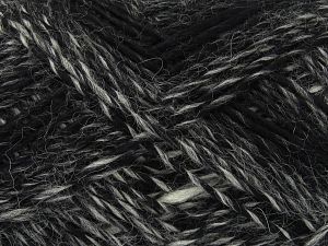 Vezelgehalte 70% Acryl, 15% Alpaca, 15% Wol, White, Brand Ice Yarns, Grey, Black, fnt2-78765 