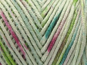 Global Organic Textile Standard (GOTS) Certified Product. CUC-TR-017 PRJ 805332/918191 Composition 60% Coton bio, 40% Acrylique, Brand Ice Yarns, Green Shades, Fuchsia, Yarn Thickness 3 Light DK, Light, Worsted, fnt2-78837 
