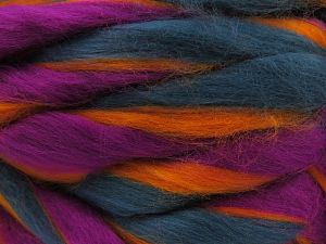 Composition 80% Acrylique, 20% Laine, Teal, Purple, Brand Ice Yarns, Gold, Yarn Thickness 6 SuperBulky Bulky, Roving, fnt2-78843 