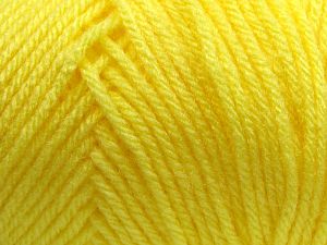 Items made with this yarn are machine washable & dryable. Fiber Content 100% Acrylic, Yellow, Brand Ice Yarns, fnt2-78850 