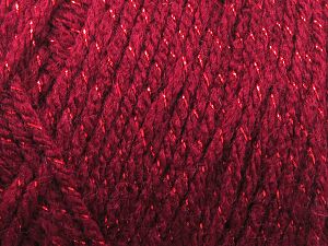 Composition 90% Acrylique, 10% MÃ©tallique Lurex, Brand Ice Yarns, Burgundy, fnt2-78943 