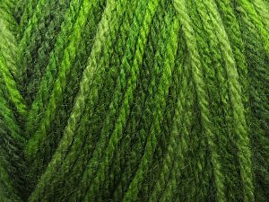 Items made with this yarn are machine washable & dryable. Fiber Content 100% Acrylic, Brand Ice Yarns, Green Shades, fnt2-78970