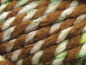 Fiber Content 100% Acrylic, White, Brand Ice Yarns, Green Shades, Brown, fnt2-79019 