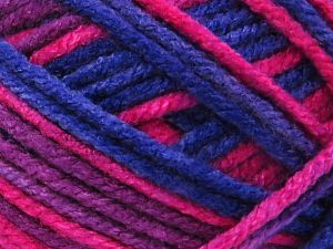 Fiber Content 100% Acrylic, Purple, Pink, Brand Ice Yarns, Blue, fnt2-79029