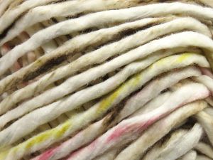 Composition 100% Polyester, Yellow, White, Pink, Brand Ice Yarns, Camel, fnt2-79383 