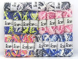 Boucleron Chain Yarns Recommended Needle Size: 9 mm / US 13 In this list; you see most recent 50 mixed lots. <br> To see all <a href=&amp/mixed_lots/o/4#list&amp>CLICK HERE</a> (Old ones have much better deals)<hr> Composition 50% Polyamide, 50% Acrylique, Brand Ice Yarns, fnt2-79834 