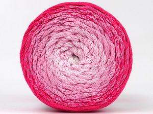 Please be advised that yarns are made of recycled cotton, and dye lot differences occur. Fiber Content 100% Cotton, White, Pink Shades, Brand Ice Yarns, fnt2-79847 
