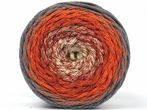 Please be advised that yarns are made of recycled cotton, and dye lot differences occur. Fiber Content 100% Cotton, Orange, Brand Ice Yarns, Grey, Cream, Copper, fnt2-79854 