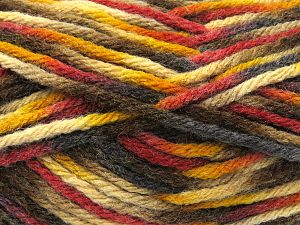 Composition 75% Acrylique haut de gamme, 25% Laine, Red, Brand Ice Yarns, Gold, Cream, Brown Shades, Black, Yarn Thickness 5 Bulky Chunky, Craft, Rug, fnt2-80091 