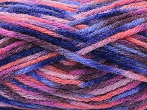 Composition 75% Acrylique haut de gamme, 25% Laine, Salmon, Purple Shades, Pink, Brand Ice Yarns, Yarn Thickness 5 Bulky Chunky, Craft, Rug, fnt2-80094 