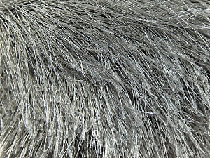Fiber Content 100% Polyester, Brand Ice Yarns, Grey, Yarn Thickness 6 SuperBulky Bulky, Roving, fnt2-14163