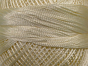 Fiber Content 100% Micro Fiber, Brand YarnArt, Cream, Yarn Thickness 0 Lace Fingering Crochet Thread, fnt2-17308