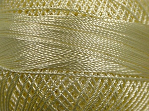 Fiber Content 100% Micro Fiber, Brand YarnArt, Light Yellow, Yarn Thickness 0 Lace Fingering Crochet Thread, fnt2-17309