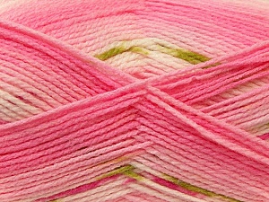Composition 100% Baby acrylique, White, Pink, Brand Ice Yarns, Green, Yarn Thickness 2 Fine Sport, Baby, fnt2-22047