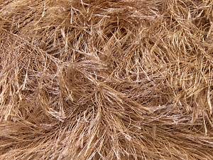 Fiber Content 100% Polyester, Light Camel, Brand Ice Yarns, Yarn Thickness 5 Bulky Chunky, Craft, Rug, fnt2-22705
