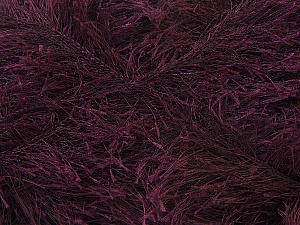 Fiber Content 100% Polyester, Brand Ice Yarns, Dark Maroon, Yarn Thickness 5 Bulky Chunky, Craft, Rug, fnt2-22718