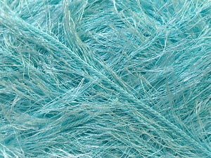 Fiber Content 100% Polyester, Light Turquoise, Brand Ice Yarns, Yarn Thickness 5 Bulky Chunky, Craft, Rug, fnt2-22731