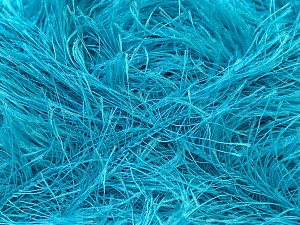Fiber Content 100% Polyester, Turquoise, Brand Ice Yarns, Yarn Thickness 5 Bulky Chunky, Craft, Rug, fnt2-22732