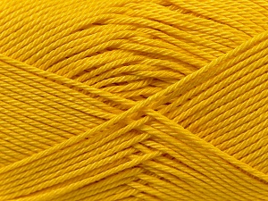 Contenido de fibra 100% Mercerizado del algodón, Yellow, Brand Ice Yarns, Yarn Thickness 2 Fine Sport, Baby, fnt2-23327