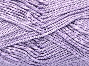 Contenido de fibra 100% Mercerizado del algodón, Light Lilac, Brand Ice Yarns, Yarn Thickness 2 Fine Sport, Baby, fnt2-23336