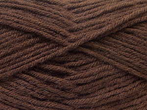 Composition 70% Dralon, 30% Alpaga, Brand Ice Yarns, Dark Brown, Yarn Thickness 4 Medium Worsted, Afghan, Aran, fnt2-25376 