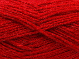 Composition 70% Dralon, 30% Alpaga, Red, Brand Ice Yarns, Yarn Thickness 4 Medium Worsted, Afghan, Aran, fnt2-25377 