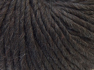 Fiber Content 100% Wool, Brand Ice Yarns, Dark Brown, Yarn Thickness 5 Bulky Chunky, Craft, Rug, fnt2-25996