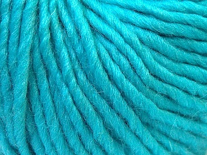 Fiber Content 100% Wool, Turquoise, Brand Ice Yarns, Yarn Thickness 5 Bulky Chunky, Craft, Rug, fnt2-26010