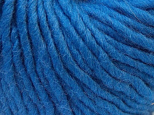 Fiber Content 100% Wool, Brand ICE, Blue, Yarn Thickness 5 Bulky Chunky, Craft, Rug, fnt2-26012
