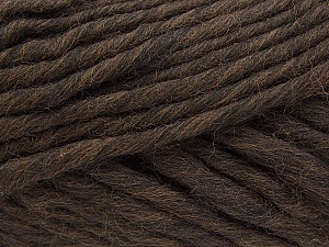 Contenido de fibra 100% Lana australiana, Brand Ice Yarns, Dark Brown, Yarn Thickness 6 SuperBulky Bulky, Roving, fnt2-26156 