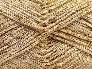 Width is 2-3 mm Fiber Content 100% Polyester, Brand Ice Yarns, Gold, fnt2-27085 