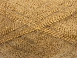 Fiber Content 70% Mohair, 30% Acrylic, Light Brown, Brand Ice Yarns, Yarn Thickness 3 Light DK, Light, Worsted, fnt2-35048