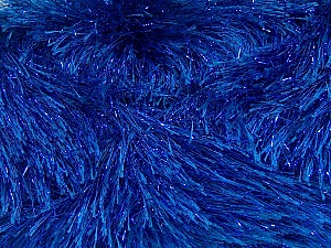Fiber Content 75% Polyester, 25% Metallic Lurex, Brand Ice Yarns, Blue, Yarn Thickness 5 Bulky Chunky, Craft, Rug, fnt2-42262