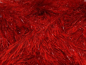 Fiber Content 75% Polyester, 25% Metallic Lurex, Red, Brand Ice Yarns, Yarn Thickness 5 Bulky Chunky, Craft, Rug, fnt2-42264