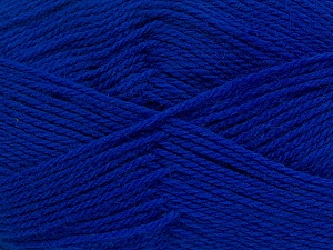 Composition 100% Laine vierge, Brand Ice Yarns, Bright Blue, Yarn Thickness 3 Light DK, Light, Worsted, fnt2-42316 