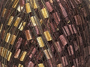 Trellis Contenido de fibra 100% PoliÃ©ster, Brand Ice Yarns, Gold, Brown, Yarn Thickness 5 Bulky Chunky, Craft, Rug, fnt2-42715 