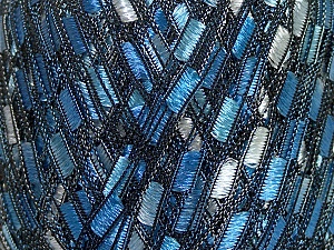 Trellis Fiber Content 100% Polyester, Brand Ice Yarns, Blue Shades, Yarn Thickness 5 Bulky Chunky, Craft, Rug, fnt2-42903