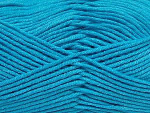 Fiber Content 55% Cotton, 45% Acrylic, Turquoise, Brand Ice Yarns, Yarn Thickness 4 Medium Worsted, Afghan, Aran, fnt2-45154