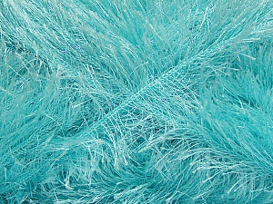 Fiber Content 80% Polyester, 20% Lurex, Light Turquoise, Brand Ice Yarns, Yarn Thickness 5 Bulky Chunky, Craft, Rug, fnt2-46561 
