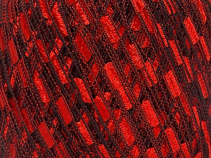 Trellis Contenido de fibra 100% PoliÃ©ster, Red, Brand Ice Yarns, Black, fnt2-46671 