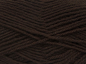 Composition 60% Acrylique, 40% Laine, Brand Ice Yarns, Dark Brown, Yarn Thickness 3 Light DK, Light, Worsted, fnt2-46733