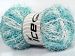 Scrubber Twist Light Turquoise, White