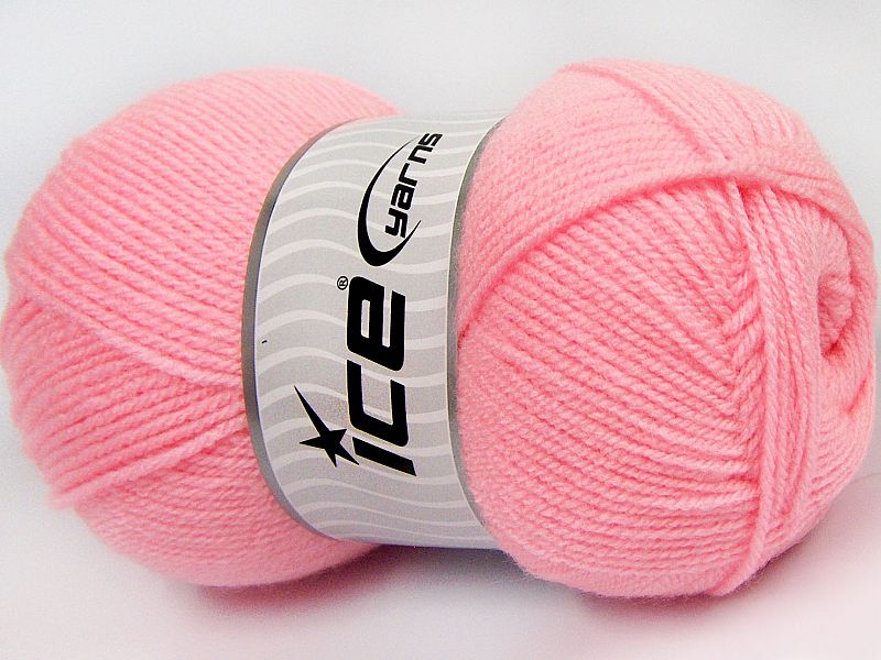 1 Superfine Baby Weight Acrylic Polyester Neon Pink Ice Yarn