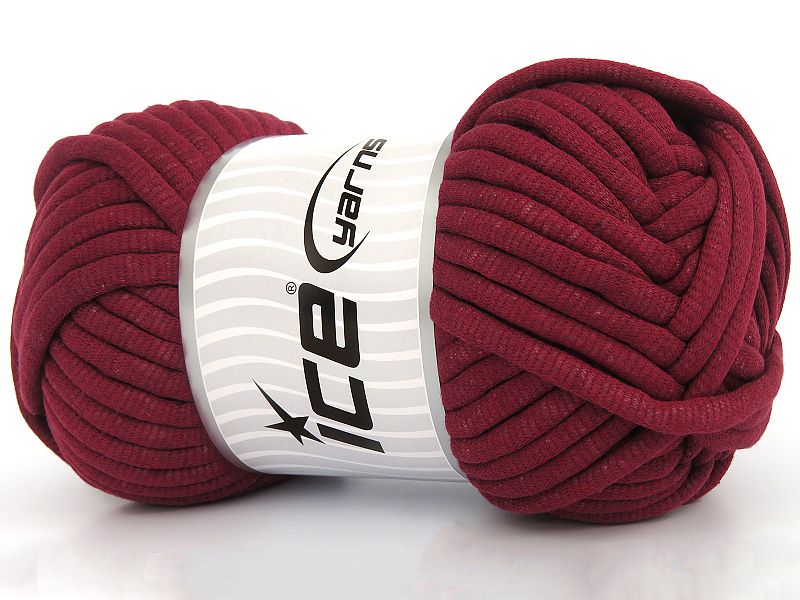 Tube Cotton Jumbo Burgundy at Ice Yarns Online Yarn Store
