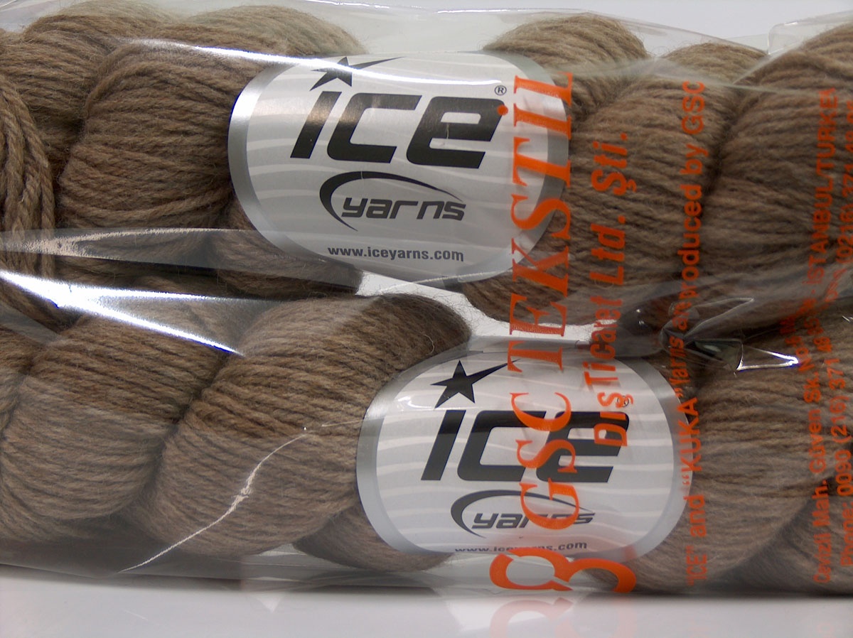 Natural Cotton Color 3mm Cream Shades, Light Brown, Grey Shades at Ice Yarns