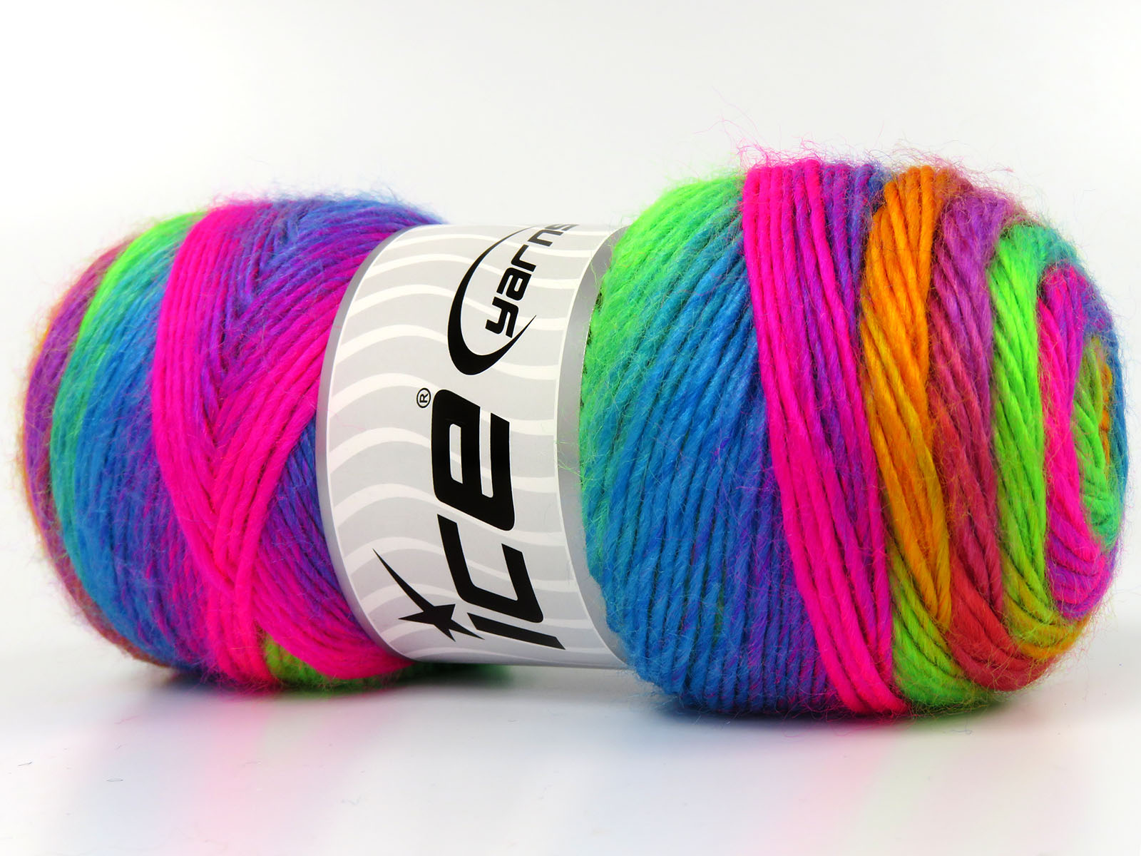 Rainbow Neon Rainbow, SelfStriping Yarns Yarn Paradise