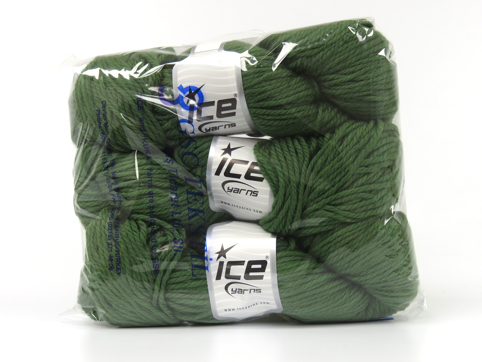 Natural Cotton Air Dark Green at Ice Yarns Online Yarn Store